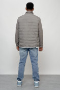 Оптом Куртка молодежная мужская весенняя 2024 года серого цвета 7305Sr, фото 4