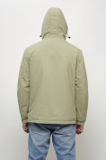 Оптом Куртка молодежная мужская весенняя с капюшоном светло-зеленого цвета 7307ZS, фото 17