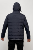 Оптом Куртка молодежная мужская весенняя с капюшоном темно-синего цвета 7317TS, фото 14