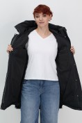 Оптом Куртка зимняя женская с капюшоном модная черного цвета 7341Ch, фото 6