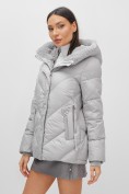Оптом Куртка зимняя женская из овчина стильная и модная серого цвета 7348Sr, фото 10