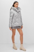 Оптом Куртка зимняя женская из овчина стильная и модная серого цвета 7348Sr, фото 2