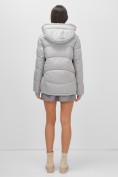 Оптом Куртка зимняя женская из овчина стильная и модная серого цвета 7348Sr, фото 4