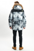Оптом Mолодежная зимняя куртка мужская серого цвета 737Sr в Казани, фото 7