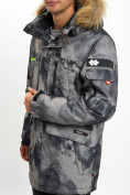 Оптом Mолодежная зимняя куртка мужская темно-серого цвета 737TC в Екатеринбурге, фото 12