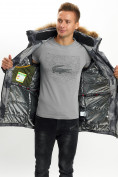 Оптом Mолодежная зимняя куртка мужская темно-серого цвета 737TC в Екатеринбурге, фото 13