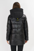 Оптом Куртка зимняя черного цвета 7389Ch в Казани, фото 15