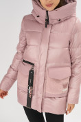 Оптом Куртка зимняя розового цвета 7389R, фото 10