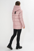 Оптом Куртка зимняя розового цвета 7389R, фото 4