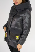 Оптом Куртка зимняя темно-серого цвета 7389TC в Казани, фото 13