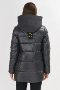 Оптом Куртка зимняя темно-серого цвета 7389TC в Казани, фото 11