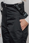 Оптом Полукомбинезон с высокой посадкой женский зимний черного цвета 7399Ch, фото 9