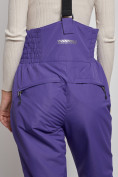 Оптом Полукомбинезон с высокой посадкой женский зимний фиолетового цвета 7399F, фото 7