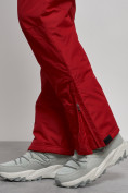 Оптом Полукомбинезон с высокой посадкой женский зимний красного цвета 7399Kr, фото 9