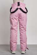 Оптом Полукомбинезон с высокой посадкой женский зимний розового цвета 7399R, фото 8