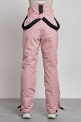 Оптом Полукомбинезон с высокой посадкой женский зимний светло-розового цвета 7399Sz, фото 12