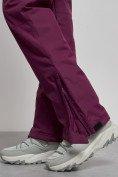 Оптом Полукомбинезон с высокой посадкой женский зимний темно-фиолетового цвета 7399TF в Сочи, фото 13