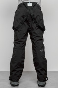 Оптом Полукомбинезон утепленный мужской зимний горнолыжный черного цвета 7431Ch, фото 9