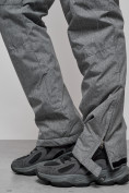 Оптом Полукомбинезон утепленный мужской зимний горнолыжный серого цвета 7431Sr, фото 13