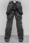 Оптом Полукомбинезон утепленный мужской зимний горнолыжный темно-серого цвета 7431TC, фото 9