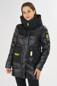 Оптом Куртка зимняя черного цвета 7501Ch в Казани, фото 6
