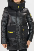 Оптом Куртка зимняя черного цвета 7501Ch в Казани, фото 7
