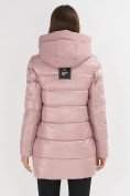 Оптом Куртка зимняя розового цвета 7501R, фото 4