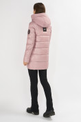 Оптом Куртка зимняя розового цвета 7501R, фото 5