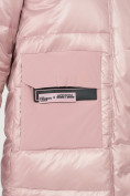 Оптом Куртка зимняя розового цвета 7501R, фото 8