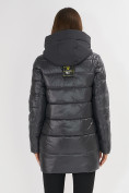 Оптом Куртка зимняя темно-серого цвета 7501TC в Казани, фото 13