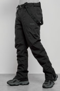 Оптом Полукомбинезон утепленный мужской зимний горнолыжный черного цвета 7503Ch, фото 10