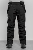 Оптом Полукомбинезон утепленный мужской зимний горнолыжный черного цвета 7503Ch, фото 9