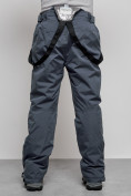Оптом Полукомбинезон утепленный мужской зимний горнолыжный темно-серого цвета 7503TC в Волгоградке, фото 12