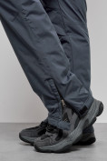 Оптом Полукомбинезон утепленный мужской зимний горнолыжный темно-серого цвета 7503TC, фото 16