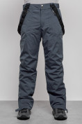 Оптом Полукомбинезон утепленный мужской зимний горнолыжный темно-серого цвета 7503TC, фото 9