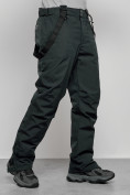 Оптом Полукомбинезон утепленный мужской зимний горнолыжный темно-зеленого цвета 7503TZ в Сочи, фото 11
