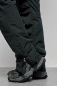 Оптом Полукомбинезон утепленный мужской зимний горнолыжный темно-зеленого цвета 7503TZ, фото 15