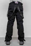 Оптом Полукомбинезон утепленный мужской зимний горнолыжный черного цвета 7504Ch, фото 8