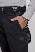 Оптом Полукомбинезон утепленный мужской зимний горнолыжный черного цвета 7504Ch, фото 9