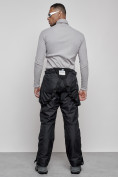 Оптом Полукомбинезон утепленный мужской зимний горнолыжный черного цвета 7507Ch, фото 8