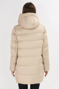 Оптом Куртка зимняя big size бежевого цвета 7519B, фото 22
