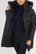 Оптом Куртка зимняя big size черного цвета 7519Ch, фото 25