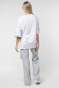 Оптом Женские футболки с принтом белого цвета 76032Bl в Екатеринбурге, фото 8