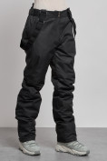 Оптом Полукомбинезон утепленный женский зимний горнолыжный черного цвета 7607Ch в Сочи, фото 7