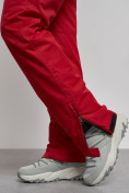 Оптом Полукомбинезон утепленный женский зимний горнолыжный красного цвета 7607Kr, фото 14