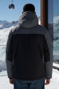 Оптом Горнолыжная куртка мужская зимняя темно-серого цвета 7612TC, фото 3