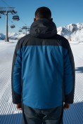 Оптом Горнолыжная куртка мужская зимняя синего цвета 7616S, фото 4
