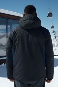 Оптом Горнолыжная куртка мужская зимняя темно-синего цвета 7617TS, фото 3
