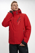 Оптом Горнолыжная куртка мужская красного цвета 77010Kr в Екатеринбурге