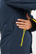 Оптом Горнолыжная куртка мужская темно-синего цвета 77010TS, фото 7